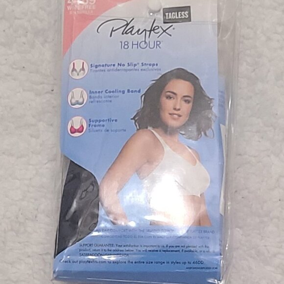 Playtex 18 Hour Active Breathable Wire Free Tag Free Bra NIP - Picture 9 of 9